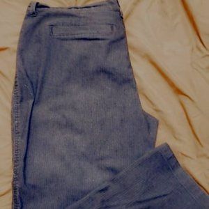 Jean Look Silvery Gray Cotton Work Pants